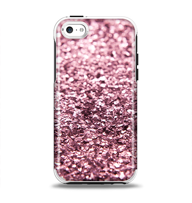The Subtle Pink Glimmer Apple iPhone 5c Otterbox Symmetry Case Skin Set