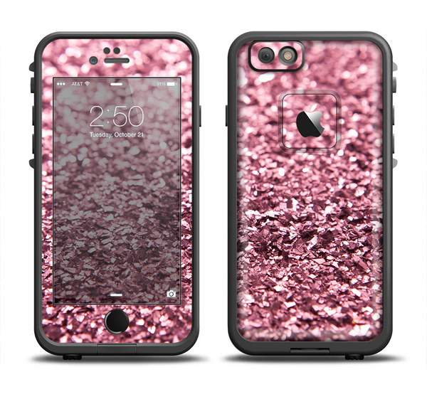 The Subtle Pink Glimmer Apple iPhone 6 LifeProof Fre Case Skin Set