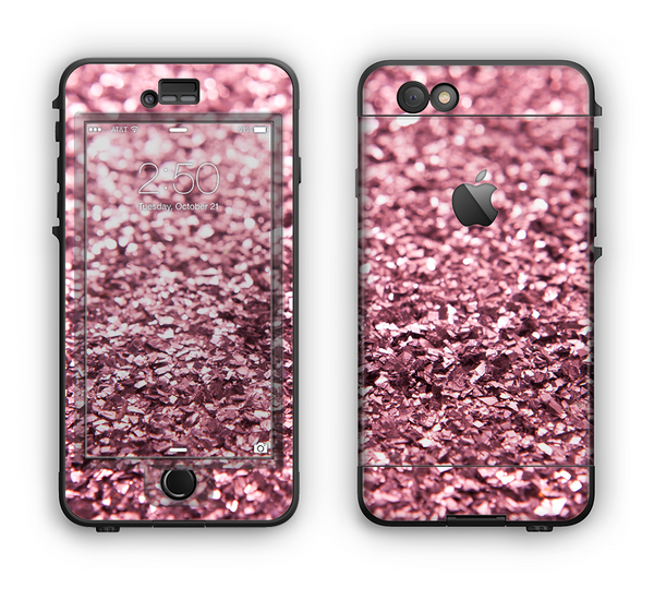 The Subtle Pink Glimmer Apple iPhone 6 LifeProof Nuud Case Skin Set