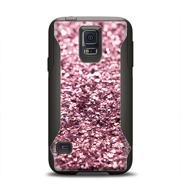 The Subtle Pink Glimmer Samsung Galaxy S5 Otterbox Commuter Case Skin Set