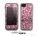 The Subtle Pink Glimmer Skin for the Apple iPhone 5c LifeProof Case