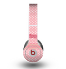The Subtle Pink Polka Dot with Ribbon Skin for the Beats by Dre Original Solo-Solo HD Headphones