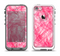 The Subtle Pink Watercolor Strokes Apple iPhone 5-5s LifeProof Fre Case Skin Set