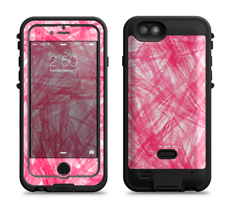 the subtle pink watercolor strokes  iPhone 6/6s Plus LifeProof Fre POWER Case Skin Kit