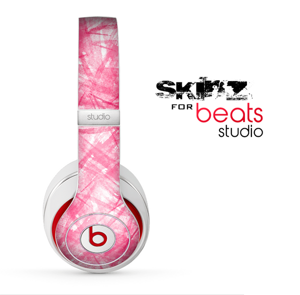The Subtle Pink Watercolor Strokes Skin for the Beats Studio for the Beats Skin