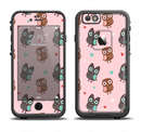 The Subtle Pink and Blue Vector Love Owls Apple iPhone 6/6s LifeProof Fre Case Skin Set