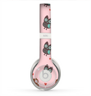 The Subtle Pink and Blue Vector Love Owls Skin for the Beats by Dre Solo 2 Headphones