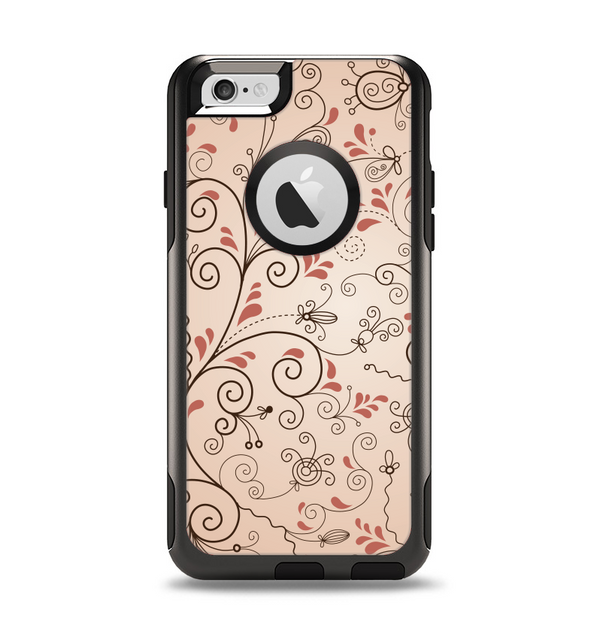 The Subtle Pinks Laced Design Apple iPhone 6 Otterbox Commuter Case Skin Set