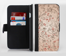 The Subtle Pinks Laced Design Ink-Fuzed Leather Folding Wallet Credit-Card Case for the Apple iPhone 6/6s, 6/6s Plus, 5/5s and 5c
