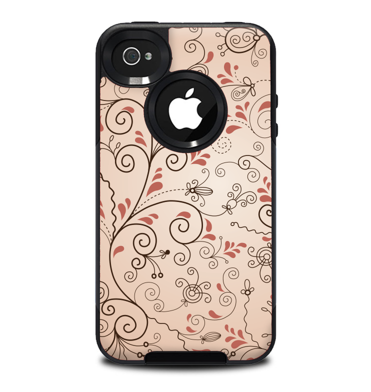 The Subtle Pinks Laced Design Skin for the iPhone 4-4s OtterBox Commuter Case