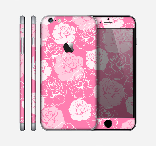 The Subtle Pinks Rose Pattern V3 Skin for the Apple iPhone 6 Plus