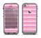 The Subtle Pinks and White Chevron Pattern Apple iPhone 5c LifeProof Fre Case Skin Set