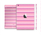 The Subtle Pinks and White Chevron Pattern Skin Set for the Apple iPad Mini 4