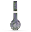 The Subtle Purple Metal with Light Green Rust Skin Set for the Beats by Dre Solo 2 Wireless Headphones