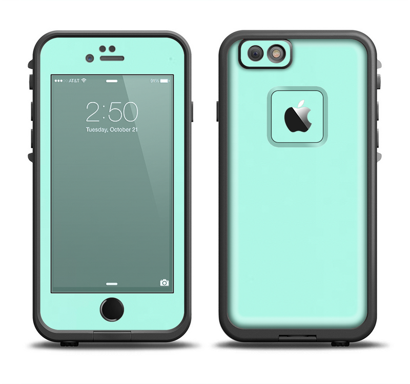 the subtle solid green Apple iPhone LifeProof Fre Case Skin Set