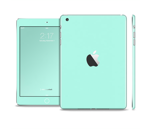 The Subtle Solid Green Skin Set for the Apple iPad Mini 4