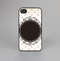 The Subtle Tan Elegant Black Design Skin-Sert for the Apple iPhone 4-4s Skin-Sert Case