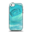 The Subtle Teal Watercolor Apple iPhone 5c Otterbox Symmetry Case Skin Set