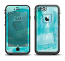 The Subtle Teal Watercolor Apple iPhone 6 LifeProof Fre Case Skin Set