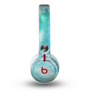 The Subtle Teal Watercolor Skin for the Beats by Dre Mixr Headphones