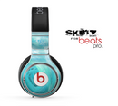 The Subtle Teal Watercolor Skin for the Beats by Dre Pro Headphones