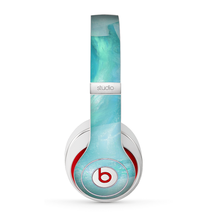 The Subtle Teal Watercolor Skin for the Beats by Dre Studio (2013+ Version) Headphones