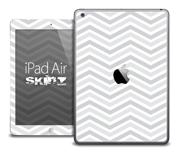 The Subtle White Chevron Pattern Skin for the iPad Air