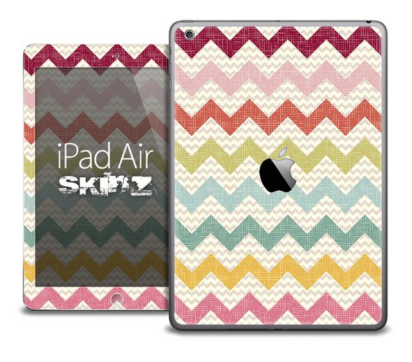 The Summer Chevron Color Pattern Skin for the iPad Air