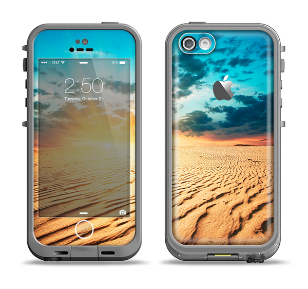 The Sunny Day Desert Apple iPhone 5c LifeProof Fre Case Skin Set