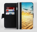 The Sunny Day Desert Ink-Fuzed Leather Folding Wallet Credit-Card Case for the Apple iPhone 6/6s, 6/6s Plus, 5/5s and 5c