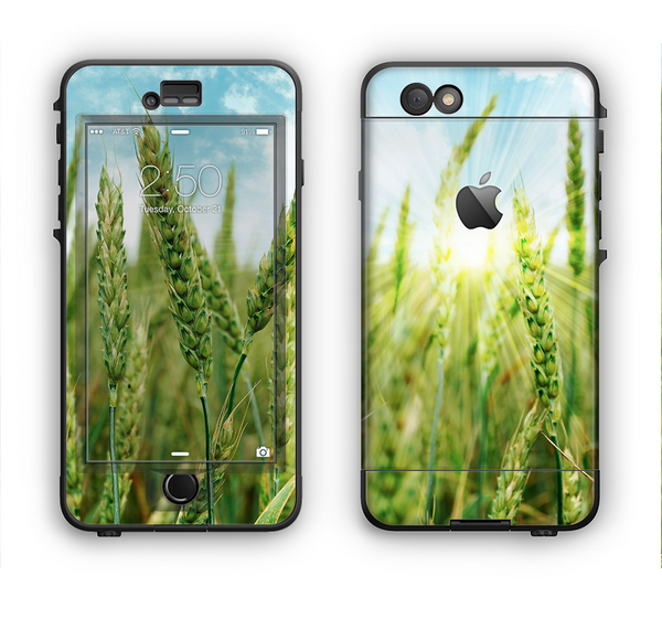 The Sunny Wheat Field Apple iPhone 6 LifeProof Nuud Case Skin Set