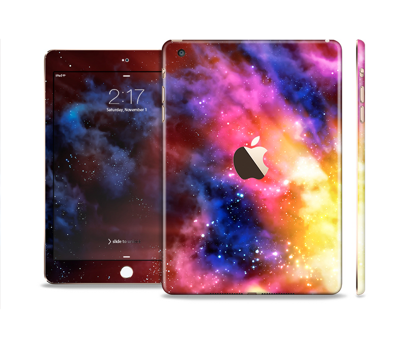 The Super Nova Neon Explosion Full Body Skin Set for the Apple iPad Mini 3
