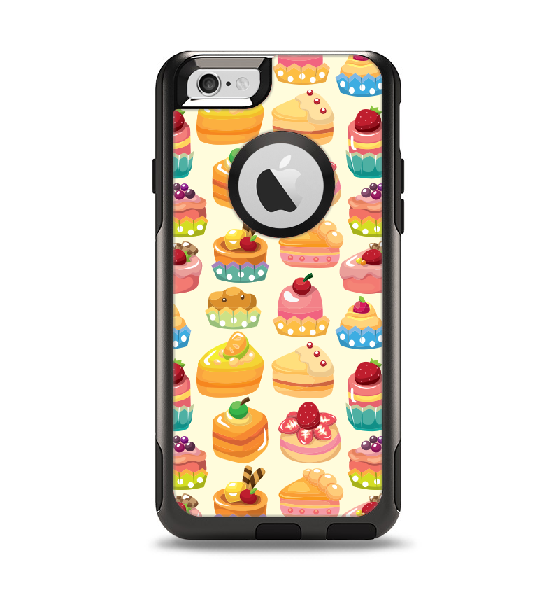 The Sweet Treat Pattern Apple iPhone 6 Otterbox Commuter Case Skin Set