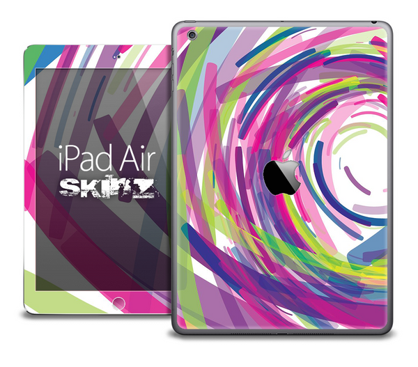 The Swirled Color Strokes Skin for the iPad Air