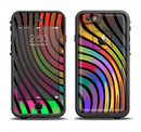 The Swirled Neon Abstract Lines Apple iPhone 6/6s LifeProof Fre Case Skin Set