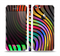 The Swirled Neon Abstract Lines Skin Set for the Apple iPhone 5