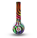 The Swirled Neon Abstract Lines Skin for the Beats by Dre Mixr Headphones