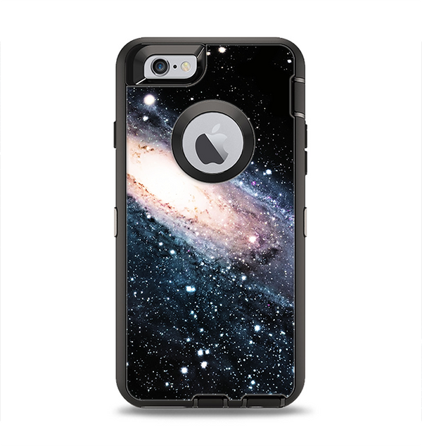 The Swirling Glowing Starry Galaxy Apple iPhone 6 Otterbox Defender Case Skin Set