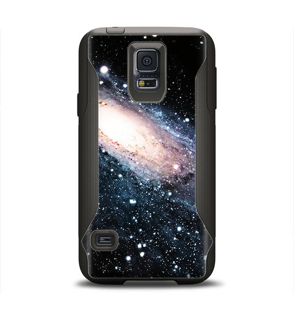 The Swirling Glowing Starry Galaxy Samsung Galaxy S5 Otterbox Commuter Case Skin Set