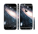 The Swirling Glowing Starry Galaxy Sectioned Skin Series for the Apple iPhone 6s Plus