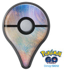The Swirling Tie-Dye Scratched Surface Pokémon GO Plus Vinyl Protective Decal Skin Kit