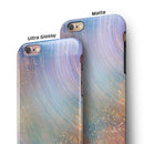 The Swirling Tie-Dye Scratched Surface iPhone 6/6s or 6/6s Plus 2-Piece Hybrid INK-Fuzed Case