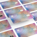 The Swirling Tie-Dye Scratched Surface - Premium Protective Decal Skin-Kit for the Apple Credit Card