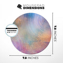 The Swirling Tie-Dye Scratched Surface// WaterProof Rubber Foam Backed Anti-Slip Mouse Pad for Home Work Office or Gaming Computer Desk