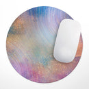 The Swirling Tie-Dye Scratched Surface// WaterProof Rubber Foam Backed Anti-Slip Mouse Pad for Home Work Office or Gaming Computer Desk