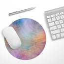 The Swirling Tie-Dye Scratched Surface// WaterProof Rubber Foam Backed Anti-Slip Mouse Pad for Home Work Office or Gaming Computer Desk