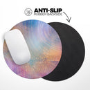 The Swirling Tie-Dye Scratched Surface// WaterProof Rubber Foam Backed Anti-Slip Mouse Pad for Home Work Office or Gaming Computer Desk