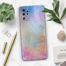 The Swirling Tie-Dye Scratched Surface - Premium Vinyl Skin Decal for Samsung Galaxy S25 Ultra, S24, S23, S22 & All Galaxy S Models