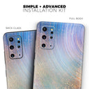 The Swirling Tie-Dye Scratched Surface - Premium Vinyl Skin Decal for Samsung Galaxy S25 Ultra, S24, S23, S22 & All Galaxy S Models