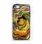 The Swirly Abstract Golden Surface Apple iPhone 5-5s Otterbox Symmetry Case Skin Set